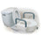 Patterson Medical Supply Raised Toilet Seat with Arms 5 Inch Height White 300 lbs. Weight Capacity - 557737