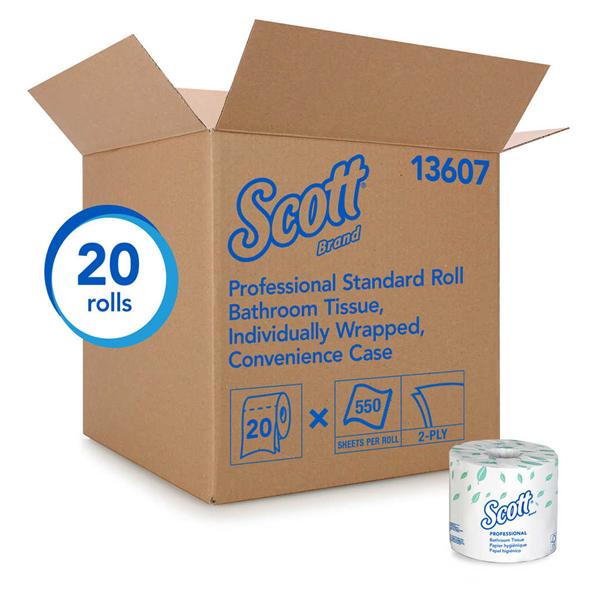 Kimberly Clark Professional Bathroom Tissue Scott White 550 Sheets / Roll 2 Ply 20Rl/Ca - 13607