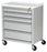 Harloff Treatment Cart Steel 27.25 X 23.38 X 15.13 Inch 5 Drawers Teal - ETC-5