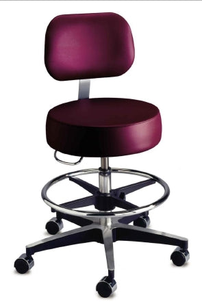 Century Series - Exam Stool Backrest Pneumatic Height Adjustment 5 Casters - 11001BG-US393
