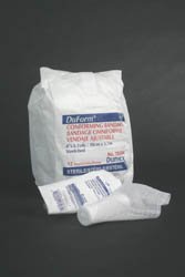 Derma Sciences Duform Conforming Bandage Polyester / Rayon 1-Ply 4 Inch X 4-1/10 Yard Roll Shape Sterile - 75204