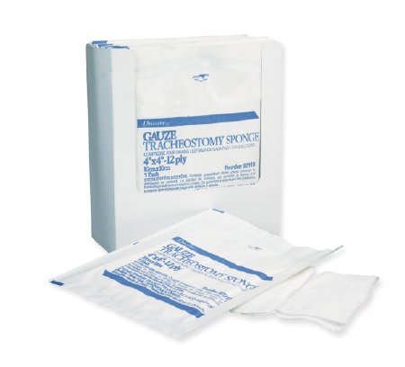 Derma Sciences I.V. / Drain Split Dressing Poly/Rayon Blend 2 X 2 Inch Square Sterile - 84918