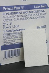 Derma Sciences Non-Adherent Dressing Rayon Filling/DelNet Backing 2 X 3 Inch Sterile - 83323