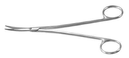 Miltex Padgett Facelift Scissors Freeman 7 Inch Length Surgical Grade Stainless Steel NonSterile Finger Ring Handle Curved Blade Blunt/Blunt - PM-4883