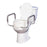 Patterson Medical Supply Drive Raised Toilet Seat with Arms - Elongated drive 3-1/2 Inch Height White 300 lbs. Weight Capacity - 554888