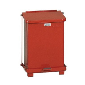Lagasse Defenders Medical Waste Receptacle 7 gal. Square Red Steel Step On - RCPST7EPLRED