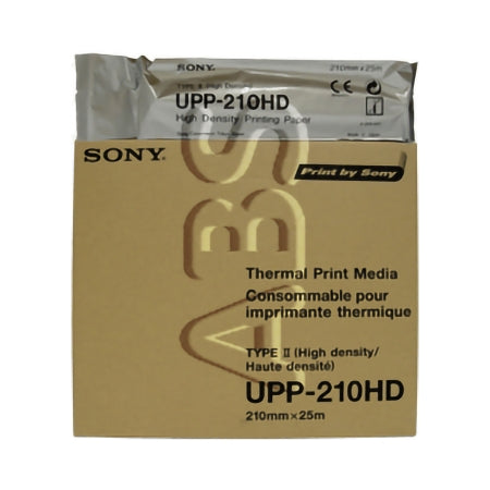 Sony - Diagnostic Recording Paper Thermal Paper 210 mm X 25 Meter Roll Without Grid - 2100254