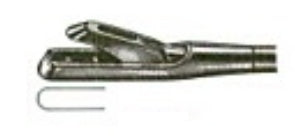 Miltex - Biopsy Forceps Yeoman 14 Inch Length OR Grade German Stainless Steel NonSterile NonLocking Finger Ring Handle Straight 4 x 8 mm Bite with Basket - 28-303