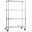 R & B Wire Products - Heavy Duty Linen Cart 4 Shelves 500 lbs. Weight Capacity Wire 5 Inch Casters, 2 Locking - LC183672