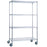 R & B Wire Products - Heavy Duty Linen Cart 4 Shelves 500 lbs. Weight Capacity Wire 5 Inch Casters, 2 Locking - LC183672