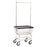 R & B Wire Products Laundry Cart with Double Pole Rack 5 Inch Casters 41 lbs. Steel, Vinyl Basket - 1E+60