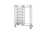 R & B Wire Products Garment Rack with Hanger 21 X 50 X 68 Inch, 7 X 19.5 X 22.5 Inch Basket Dimension, Chrome Plated Basket, Steel Frame, Polyurethane Caster, 70 lbs. Product Weight - 1014
