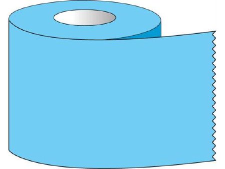 Shamrock Scientific - Blank Label Tape Multipurpose Label Blue 1 X 500 Inch - ST-10-6