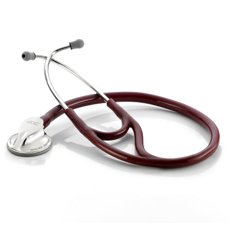 Adscope - Cardiology Stethoscope Burgundy 1-Tube 19 Inch Tube Single Head Chestpiece - 600BD
