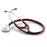 Adscope - Cardiology Stethoscope Burgundy 1-Tube 19 Inch Tube Single Head Chestpiece - 600BD