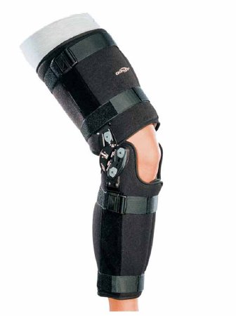 DJO DonJoy Rehab TROM Knee Brace Medium Hook and Loop Closure 18 to 22 Inch Circumference 17 Inch Length - 11-0295-3-06000