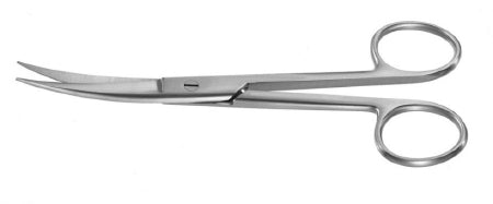 Miltex Padgett Dissecting Scissors Converse 5-1/2 Inch Length Surgical Grade Stainless Steel NonSterile Finger Ring Handle Curved Blade Sharp/Sharp - PM-6550