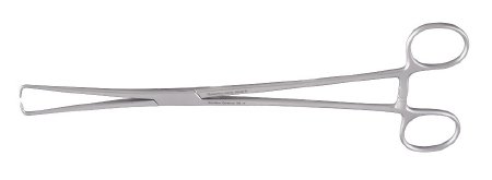 Miltex MeisterHand Tenaculum Forceps Braun 10 Inch Surgical Grade Stainless Steel (German) NonSterile Ratchet Lock Finger Ring Handle Straight Squared 1 X 1 Atraumatic Prongs - H30-965ATR