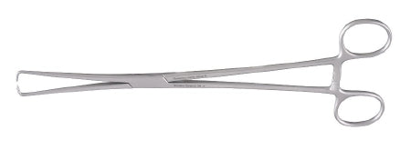 MeisterHand - Tenaculum Forceps Braun 10 Inch Length Surgical Grade German Stainless Steel NonSterile Ratchet Lock Finger Ring Handle Straight Squared 1 X 1 Atraumatic Prongs - MH30-965ATR