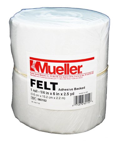 Mueller - Orthopedic Felt Roll Adhesive 6 Inch X 2-1/2 Yard Felt - 060152