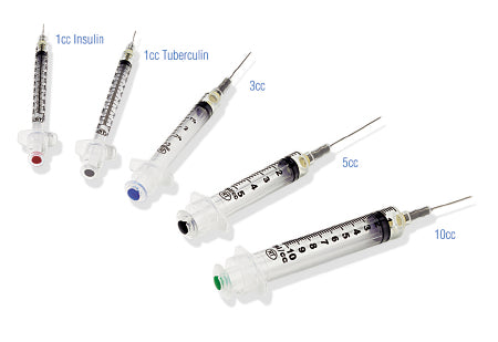 Retractable Technologies VanishPoint Syringe with Hypodermic Needle 3 mL 27 Gauge 1-1/2 Inch Attached Needle Retractable Needle - 13021