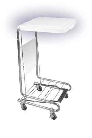Drive Medical Drive Medical Hamper Stand Rolling Square Opening 36 - 42 gal. Foot Pedal Self-Closing Lid - 13070