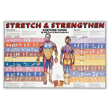Patterson Medical Supply - Exercise Chart Stretch and Strengthen 23 X 35 Inch Paper Laminated - 929422