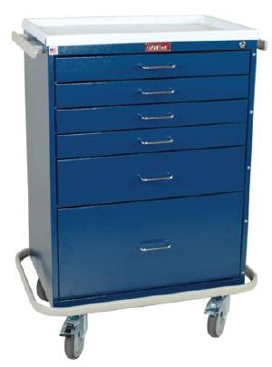 Classic Line - Treatment Cart Steel 41.5 X 22 X 32 Inch Beige Four - 3 Inch, One -6 Inch, One - 12 Inch: 23 X 17 Inch - 6450