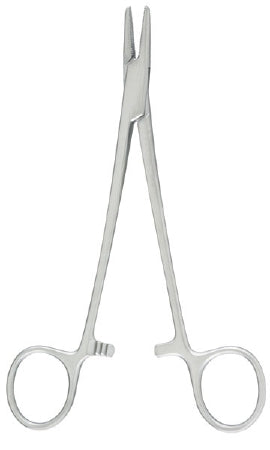 Integra Lifesciences - Needle Holder 6 Inch Straight, Serrated Finger Ring Handle - ST8-44