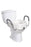 Drive Medical Drive Raised Toilet Seat with Arms - Elongated drive 4-1/2 Inch Height White 300 lbs. Weight Capacity - 12013