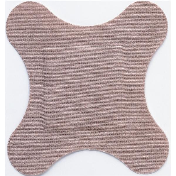 Hartmann USA Bandage Four Wing Fabric Flex-Band 3X3" Flexible Flesh Lf 50/Bx, 24 Bx/Ca - 46100000