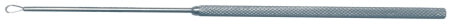 BR Surgical - Ear Curette Billeau 6-1/4 Inch Length Round Knurled Handle Size 2 Tip Flexible Oval Loop Tip - BR44-18002