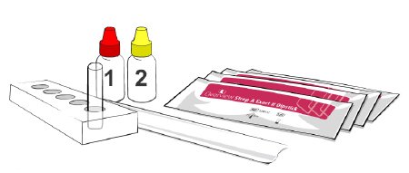 Alere Clearview Strep A Exact II Dipstick Rapid Test Kit Infectious Disease Immunoassay Strep A Test Throat Swab Sample CLIA Waived 30 Tests - 4581225020