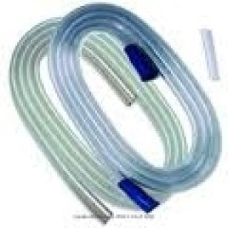 Allied Healthcare Gomco Suction Connector Tubing 6 Foot Length 1/2 Inch ID Sterile Female Connector Clear NonConductive PVC - 01-90-3281