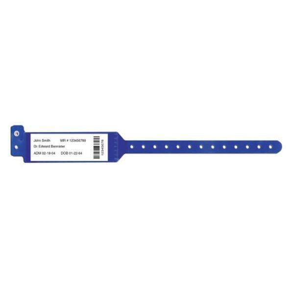 Precision Dynamics Corp. Wristband Identification Polyester Blue Adult 500/Box - 5080-13-PDM