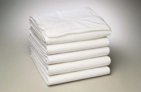 Standard Textile Bed Sheet Fitted 36 W X 81 L X 13 D Inch White Cotton 55% / Polyester 45% Reusable - 7251400