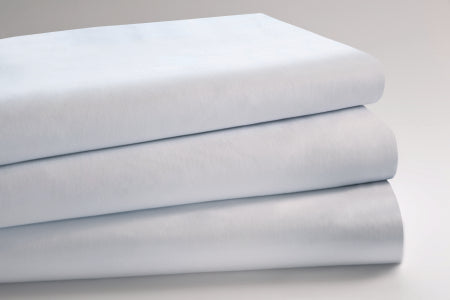 Standard Textile UniVal Bed Sheet Fitted 36 X 86 X 9 Inch White Cotton 70% / Polyester 30% Reusable - 16940110