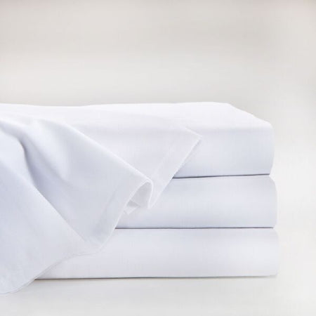 UniVal - Bed Sheet Draw 54 X 72 Inch White Cotton 70% / Polyester 30% Reusable - 16952100