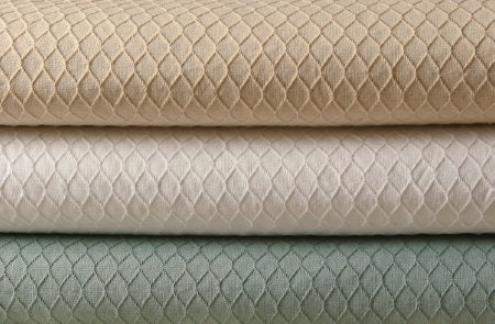 Gemstone - Bedspread 75 W X 110 L Inch Cotton 50% / Polyester 50% Ecru - 32090104