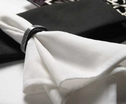 Permalux - Dinner Napkin White 50% Cotton / 50% Polyester - 53246100