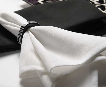 Avila - Dinner Napkin White 100% Polyester - 53P92400
