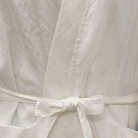 Standard Textile Patient Robe Unisex Large White Gemstone Reusable - 97683400