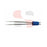 Symmetry Surgical Olsen Bipolar Forceps Kit 4-1/2 Inch Length NonLocking Thumb Handle Straight Smooth Micro Tips - 20-1060K