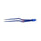Olsen Midas Touch - Bipolar Forceps 8-1/4 Inch Length NonLocking Bayonet Handle Straight Smooth Insulated 1.5 mm Tips - 20-1410IMT