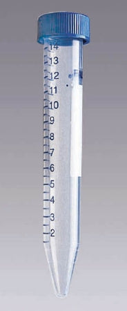 Fisher Scientific Falcon Centrifuge Tube Conical Bottom Plain 17 X 120 mm 15 mL Blue Screw Cap Polystyrene Tube - 1495949D