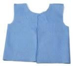 HPK Industries Exam Cape Blue One Size Fits Most Front / Back Opening Belt Closure Female - 6029S