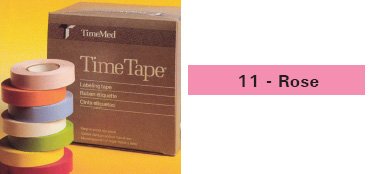 Precision Dynamics Time Blank Label Tape Multipurpose Label Without Legend Rose 1 X 500 Inch - T-501-11