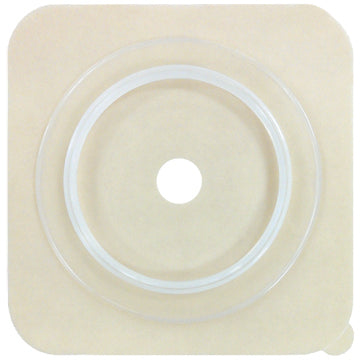 Genairex Securi-T Ostomy Barrier Pre-Cut, Extended Wear Tape Collar 1-3/4 Inch Flange Two-Piece Systems 3/4 Inch Stoma 5 X 5 Inch - 7819134