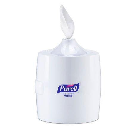 GOJO Purell Wipe Dispenser White Plastic Manual Pull 1500 Count Wall Mount - 9019-01