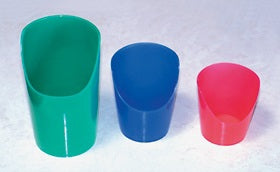 Alimed Flexi-Cut Nosey Cup ADL Dysphagia Cup 2 oz. Blue Plastic Reusable - 80181
